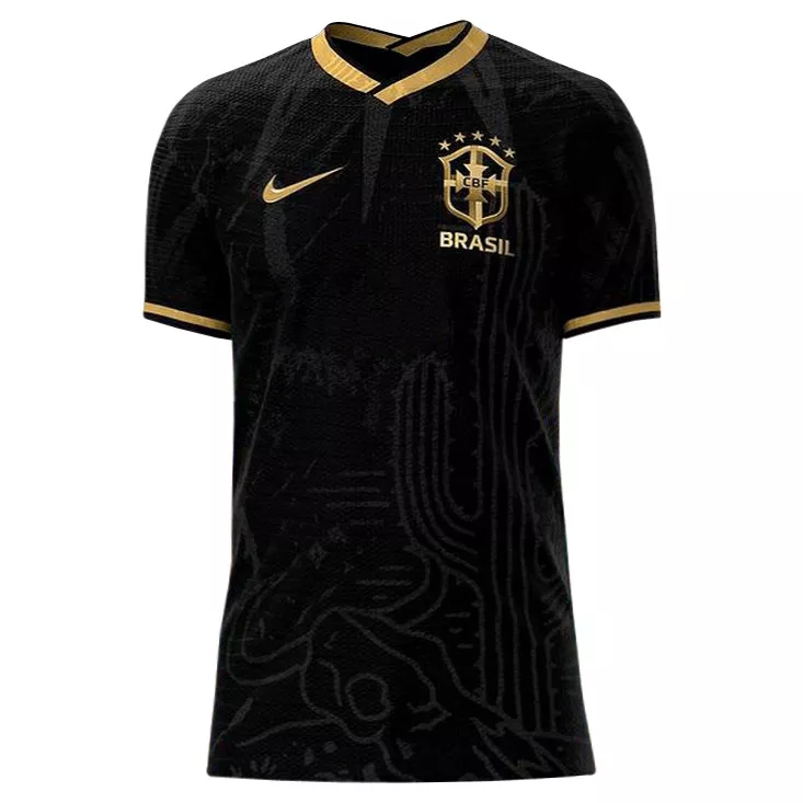 Brazil Special Edition Black Jersey Soccer Football Shirt 2022
